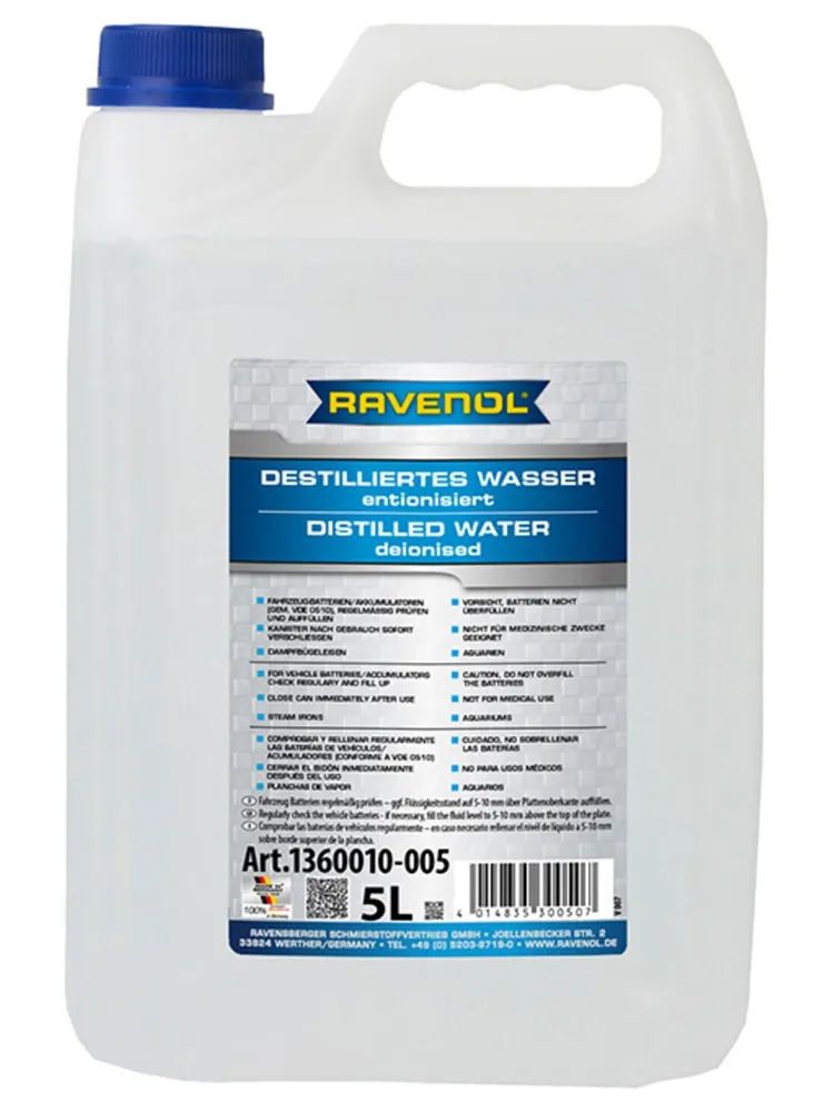 Дист вода RAVENOL 5л